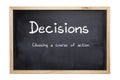 Decisions Concept Blackboard