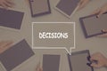 DECISIONS CONCEPT Business Concept. Royalty Free Stock Photo