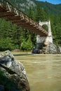 Historic Alexandra Bridge Boston Bar BC Royalty Free Stock Photo