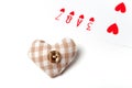 Deck cards love heart