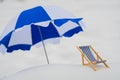 Deck chair and parasol