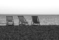 Deck chairs Royalty Free Stock Photo