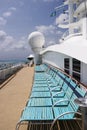 Deck Chairs On Cruise Ship Royalty Free Stock Photo