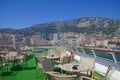 Deck of a cruise ship anchored in the harbor of Monte Carlo Royalty Free Stock Photo