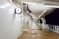 Deck of a cruise ship at night time Royalty Free Stock Photo