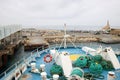 Deck Gozo ferry as it leaves Cirkewwa, Malta Royalty Free Stock Photo