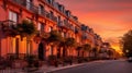 deck outdoor townhouse building Royalty Free Stock Photo