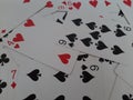 Deck of playing card. Set of 52 cards in a deck. Royalty Free Stock Photo