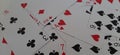 Deck of playing card. Set of 52 cards in a deck. Royalty Free Stock Photo