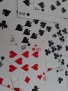 Deck of playing card. Set of 52 cards in a deck. Royalty Free Stock Photo