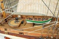 Deck of sailing ship Royalty Free Stock Photo