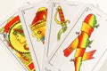 Deck of spanish cards Royalty Free Stock Photo