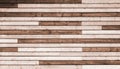 Background deck of wooden board, texture wood wall of brown timber panels. Royalty Free Stock Photo
