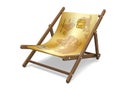 Deckchair with the credit card.