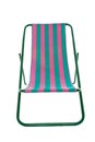 Deckchair on white background