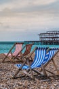 Deckchairs with west Pier