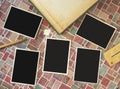 Deckle edged picture frames Royalty Free Stock Photo