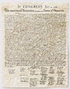 Declaration of Independence Royalty Free Stock Photo