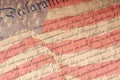 Declaration of Independence Close Up Royalty Free Stock Photo