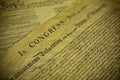 The Declaration of Independence and Constitution of the USA Royalty Free Stock Photo