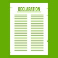 Declaration of independence icon green