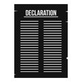 Declaration of independence icon, simple style