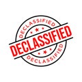 Declassified Letter Rubber Stamp Vector Design Template Royalty Free Stock Photo