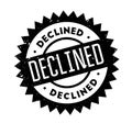 Declined rubber stamp