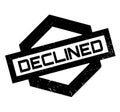 Declined rubber stamp