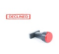 declined rubber stamp
