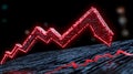 Declining Graph Graphic Design
