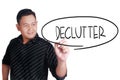 Declutter, Motivational Words Quotes Concept