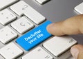 Declutter your life - Inscription on Blue Keyboard Key Royalty Free Stock Photo