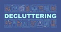 Decluttering word concepts banner