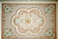 Deco, ceiling decoration. stucco molding with gold