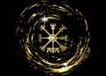 Decoding the ancient of the symbols Norsemen. Vegvisir Viking Golden Compass. The Vikings used many symbols