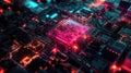 decoherence fading quantum processor Royalty Free Stock Photo