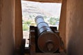 Colonial Era Cannon Pointed out Window at Nizwa Fortress