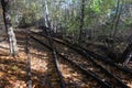 Decommissioned railroad track