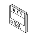 decomposition aluminium production isometric icon vector illustration
