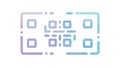 Deconstructed QR Code Abstract Digital Art, vector design Generative AI Royalty Free Stock Photo