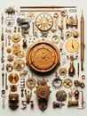 Deconstructed Steampunk Machine Parts