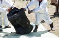 Decontamination unit cleaning toxic pollution in the environment