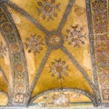 Decor of apse in ancient basilica Hagia Sophia