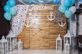 decor for birthday celebrations, anniversaries, Maritime theme.