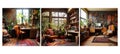 decor bohemian home office interior design ai generated