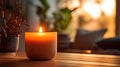 decor candle at home Royalty Free Stock Photo