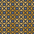 The decor is colored, seamless pattern, gray-yellow.