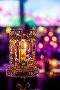 Decor for a large party or gala dinner Royalty Free Stock Photo