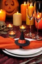 Decor napkin on Halloween Royalty Free Stock Photo